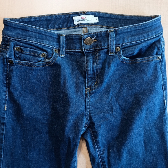 Vineyard Vines Dark Wash Skinny Jeans Size 6 - Picture 7 of 9